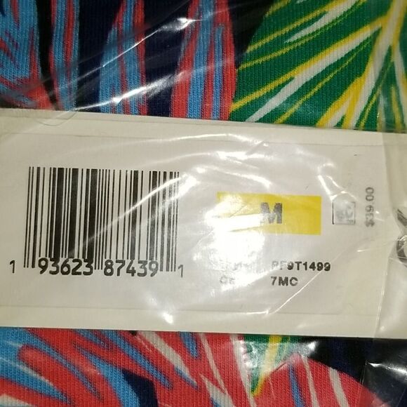 Calvin Klein Island Cheetah Logo Varsity Strip Tank Top - Picture 4 of 6